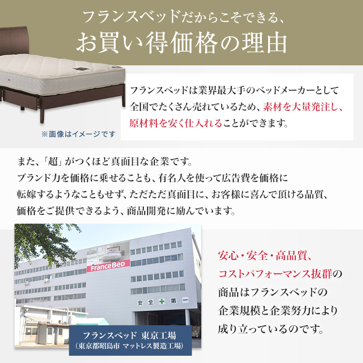 フランスベッド　ベッドフレーム　PSC-194　コスパ