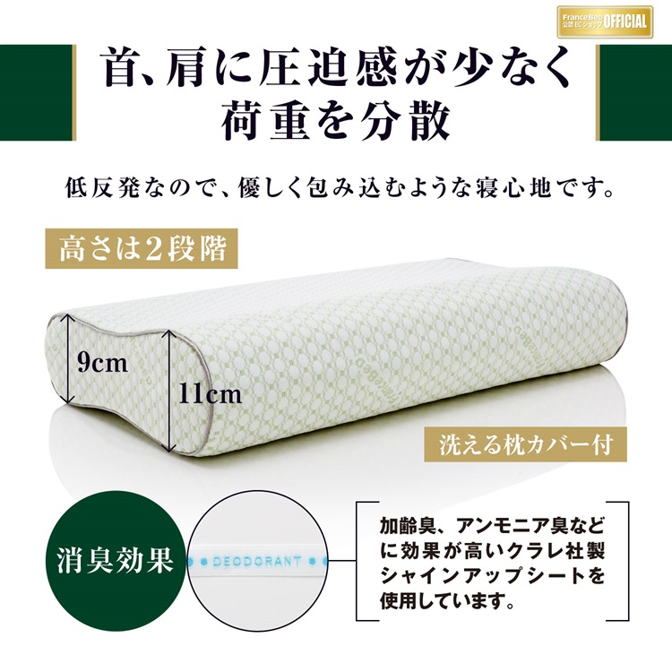 フランスベッド　枕　ホテルズセレクト　レフレッシュピロー　ソフトサポート