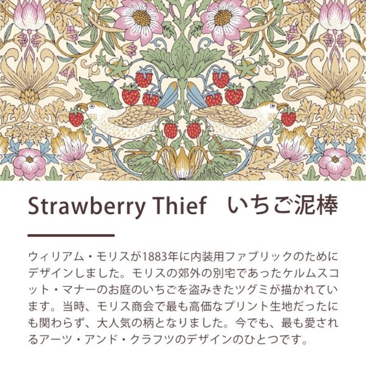 ロマンス小杉　掛け布団カバー　V＆A　いちご泥棒　5502