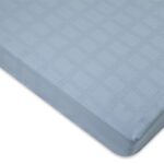 パラマウントベッド　ボックスシーツ　サテンドットチェック