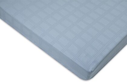 パラマウントベッド　ボックスシーツ　サテンドットチェック