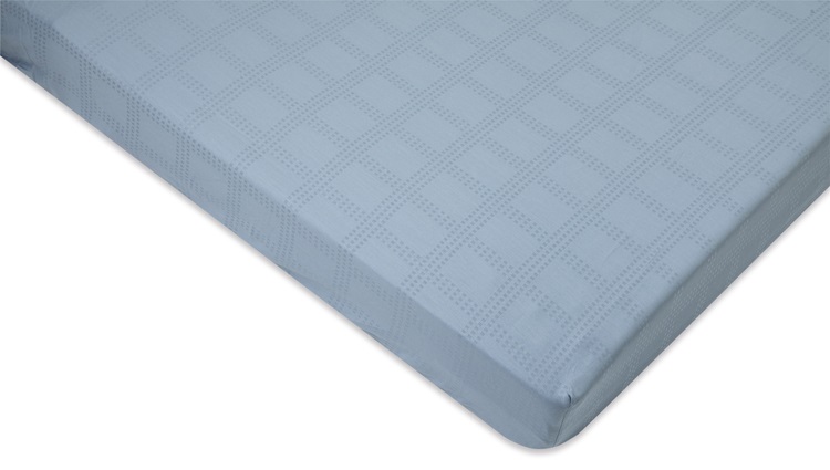 パラマウントベッド　ボックスシーツ　サテンドットチェック