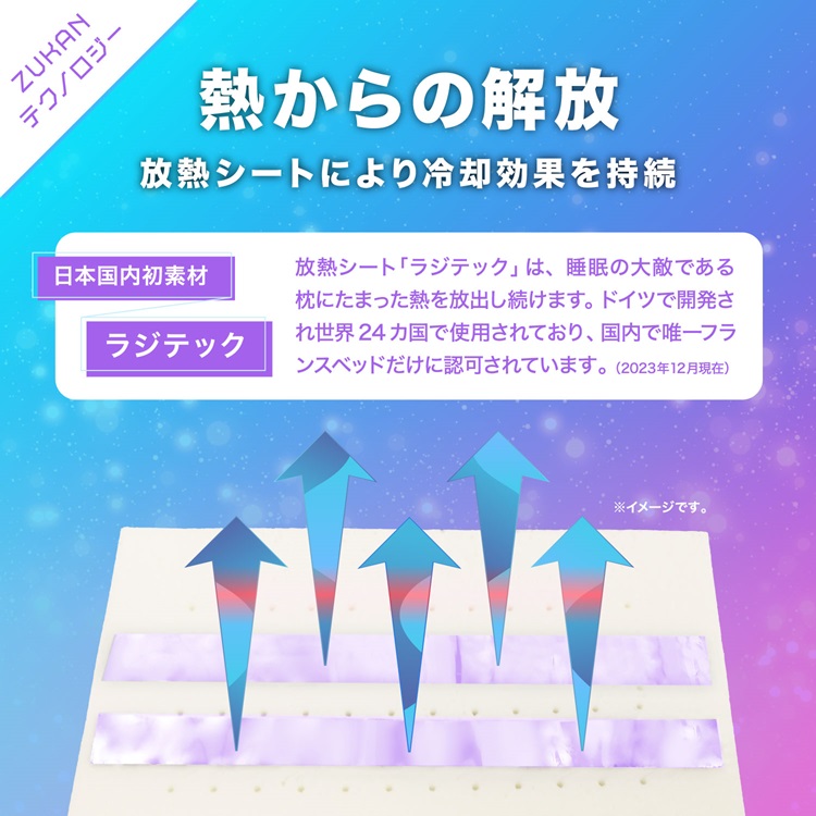 フランスベッド　枕　ズカンピロー