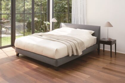 日本ベッド　ベッドフレーム　ラフィア