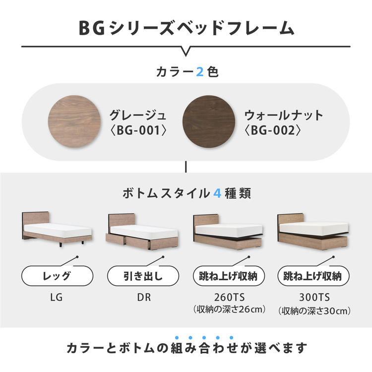 フランスベッド ベッドフレーム BG-002