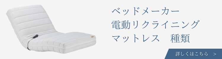 ベッドメーカー 電動リクライニングマットレス 種類