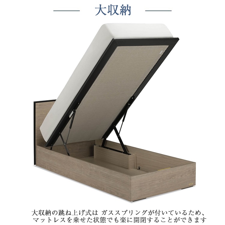 フランスベッド　ベッドフレーム　BG-001　跳ね上げ収納