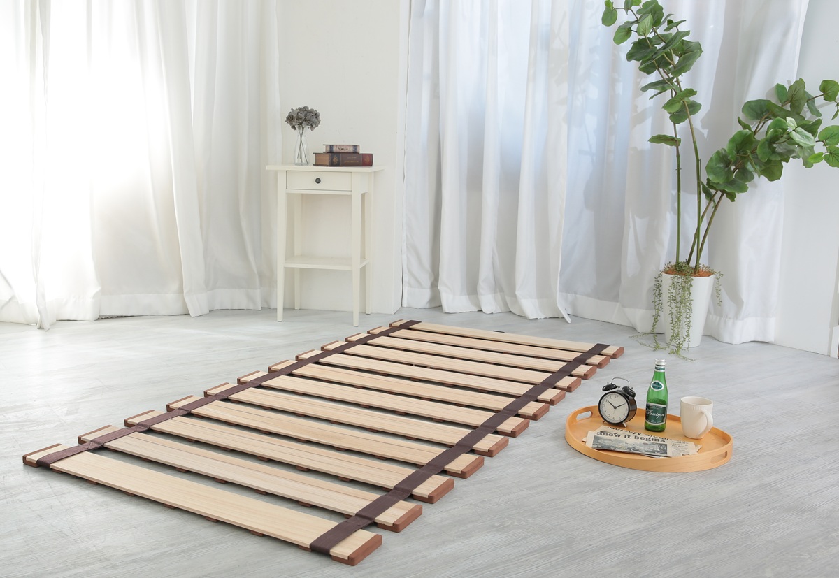 オスマック　すのこベッド　薄型軽量幅広すのこベッド　ロール式