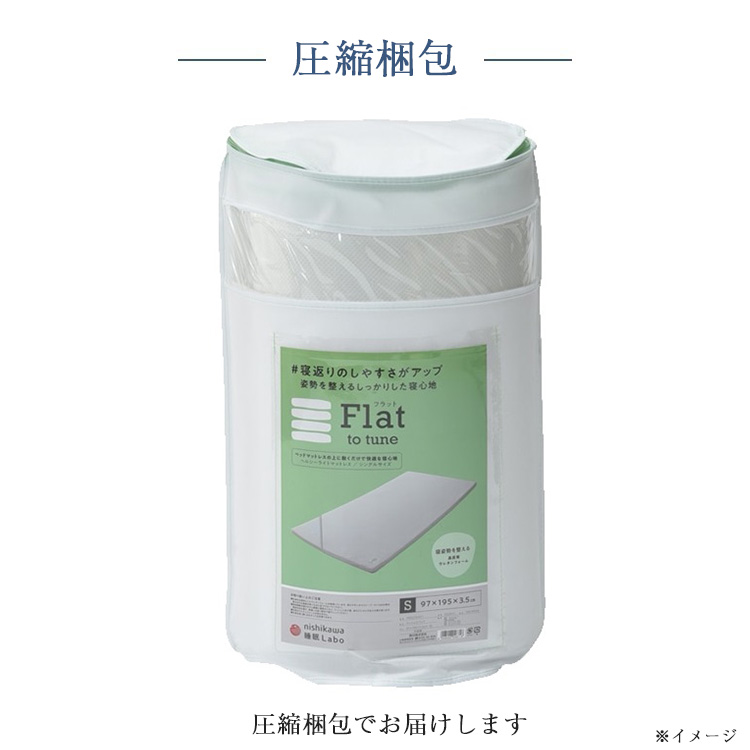 西川　マットレストッパー　睡眠ラボ　フラット　ヘルシーライトマットレス　内容