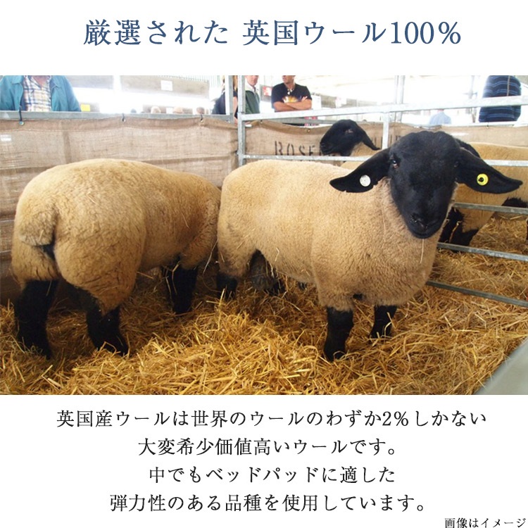 東京ベッド ベッドパッド もっちりウールパッド