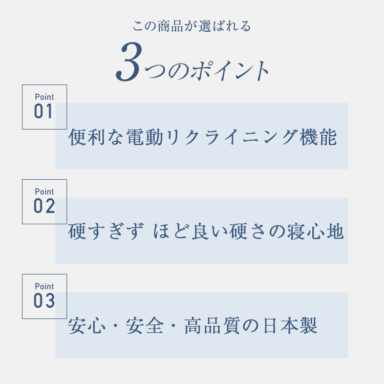 フランスベッド　マットレス　RP-1000W　ポイント
