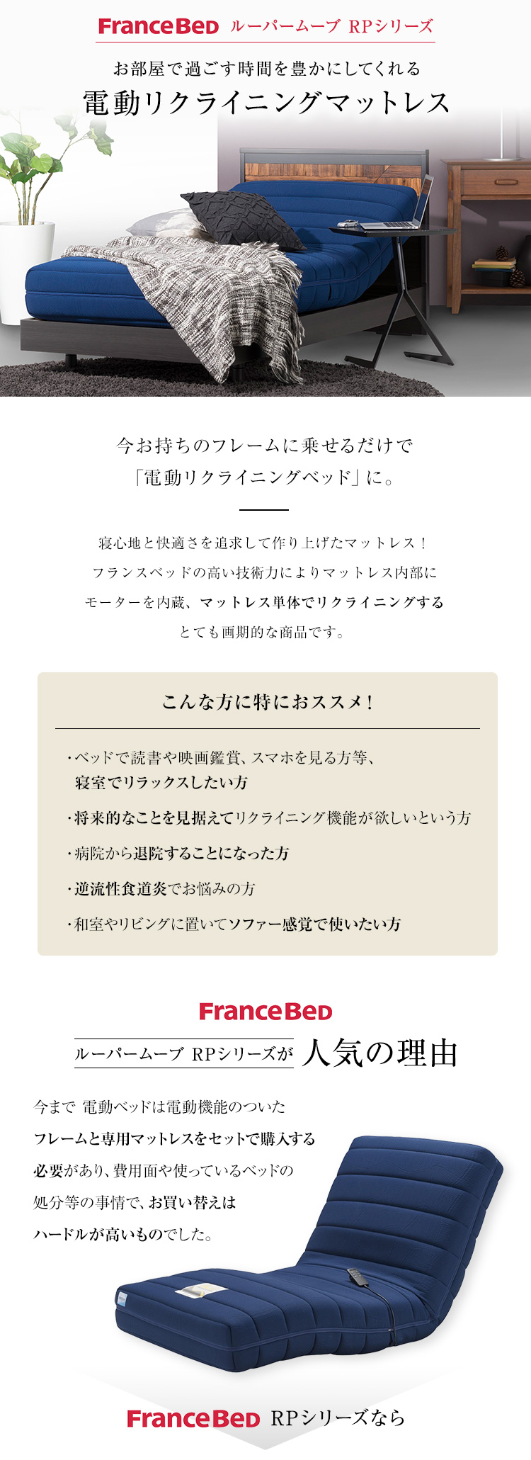 フランスベッド　マットレス　RP-1000W　