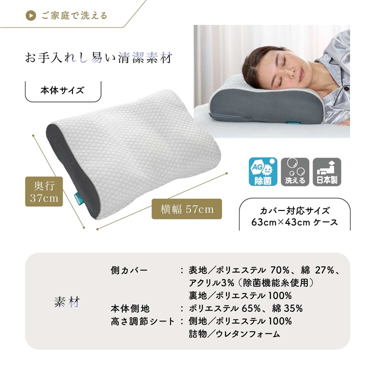 フランスベッド　枕　ショルダーフィットピロープラス