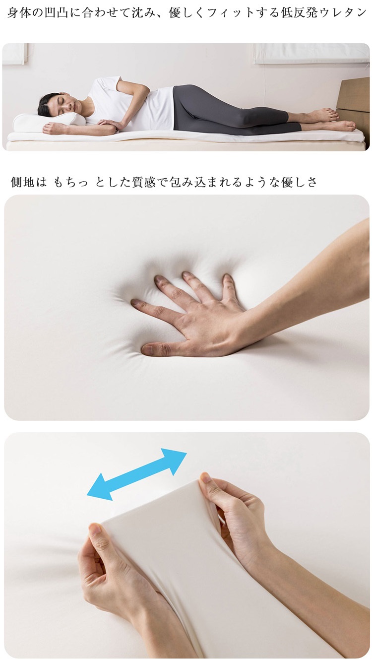 西川　マットレストッパー　睡眠ラボ　ソフト　ヘルシーライトマットレス　内容