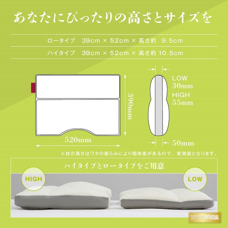 フランスベッド　枕　ニューショルダーフィットピロー　ソロテックス