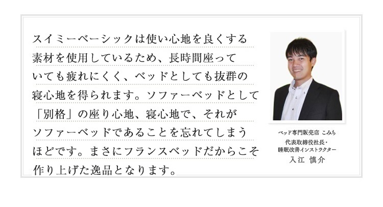 フランスベッド ソファーベッド スイミーベーシック ポイント