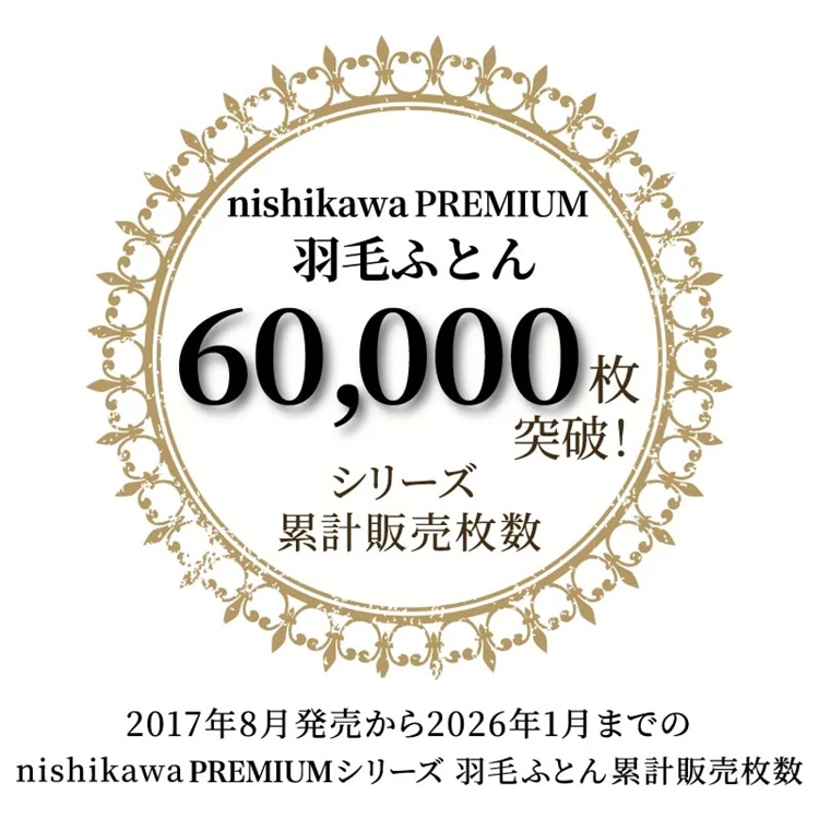 西川 羽毛布団 西川プレミアム NP7052 西川プレミアム