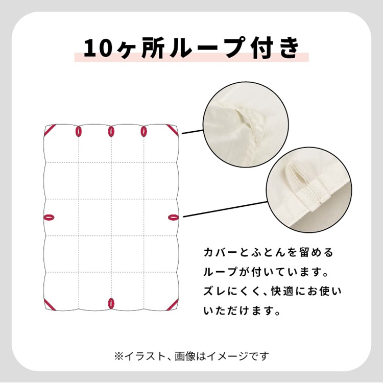 西川 羽毛布団 西川プレミアム NP7052 10か所ループ