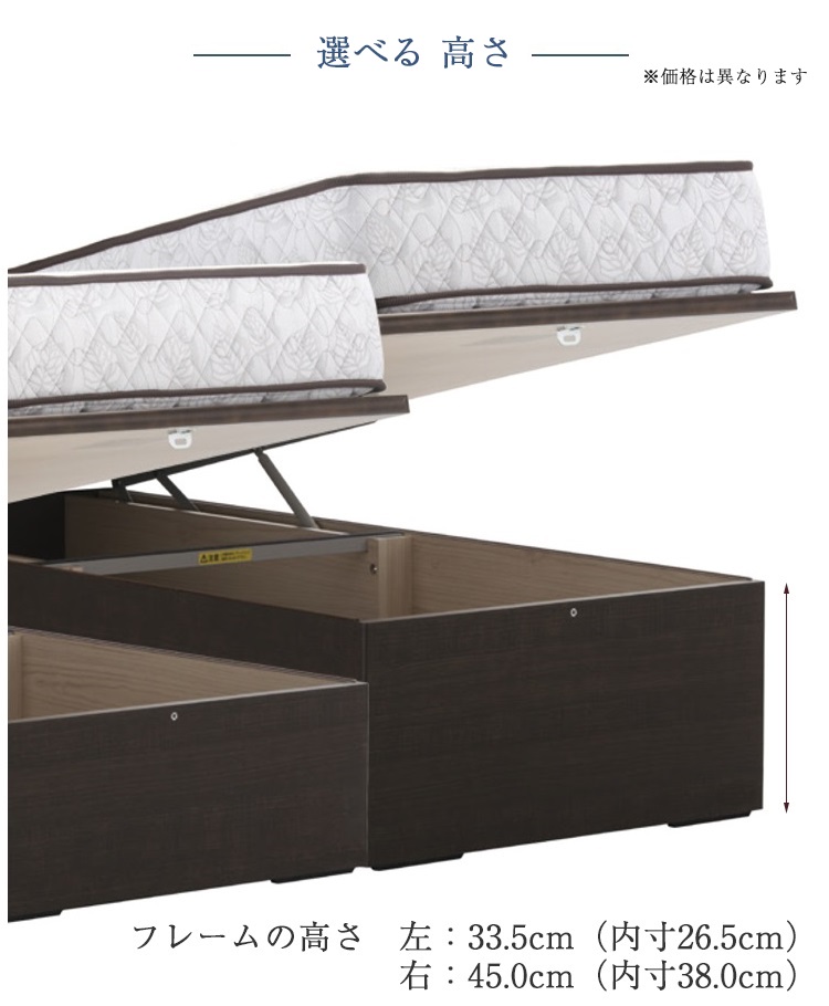 東京ベッド　ベッドフレーム　クインリー　内容