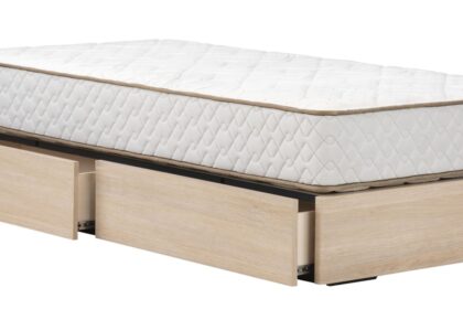 東京ベッド　ベッドフレーム　ヘッドレス　引き出し付き