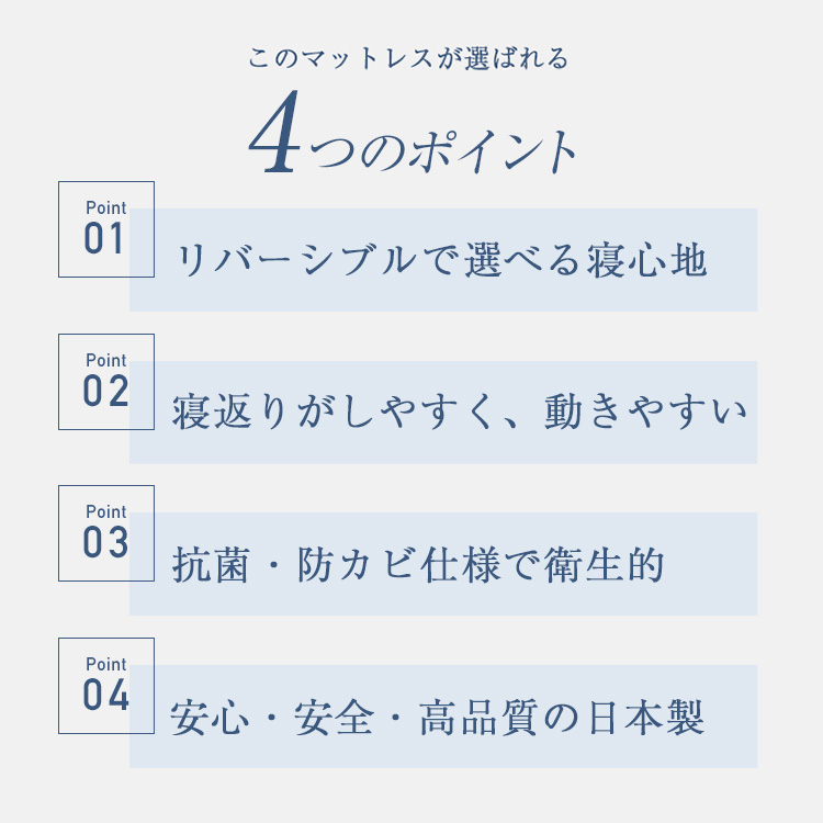 パラマウントベッド　マットレス　Active Sleep MATTRESS モデル S 厚さ12cm　ポイント