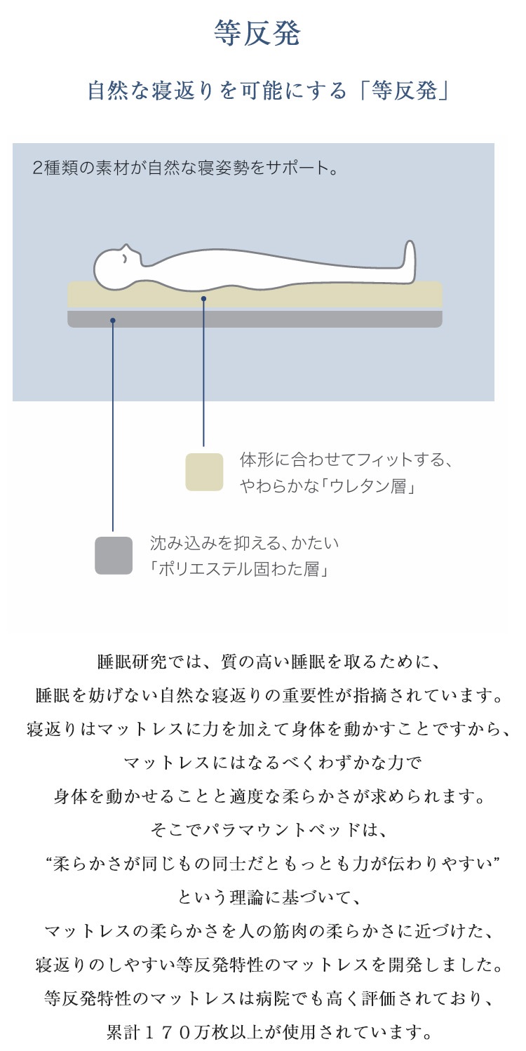 パラマウントベッド　マットレス　Active Sleep MATTRESS モデル S 厚さ12cm　