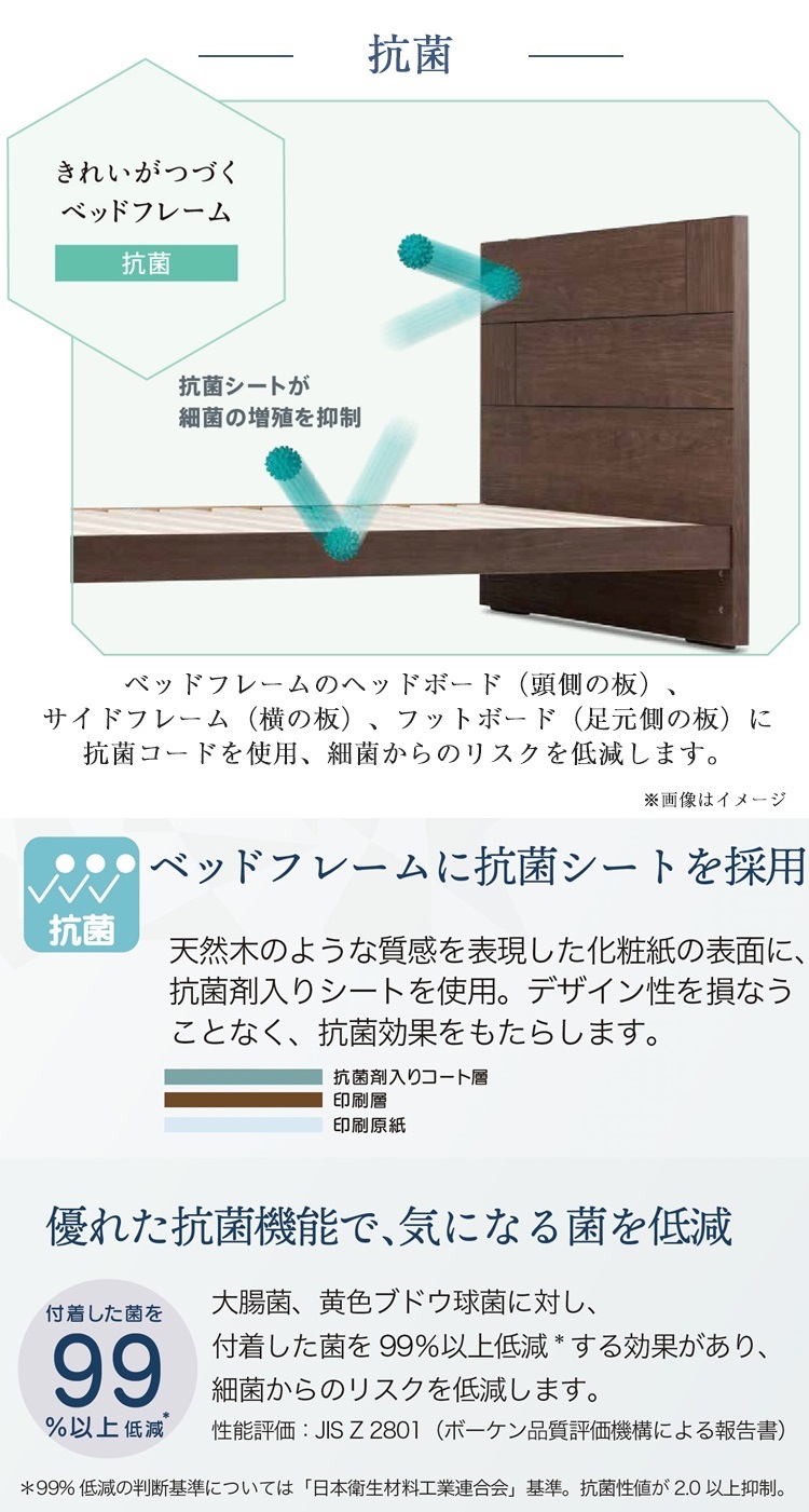 フランスベッド　ベッドフレーム　エルダ01C　抗菌