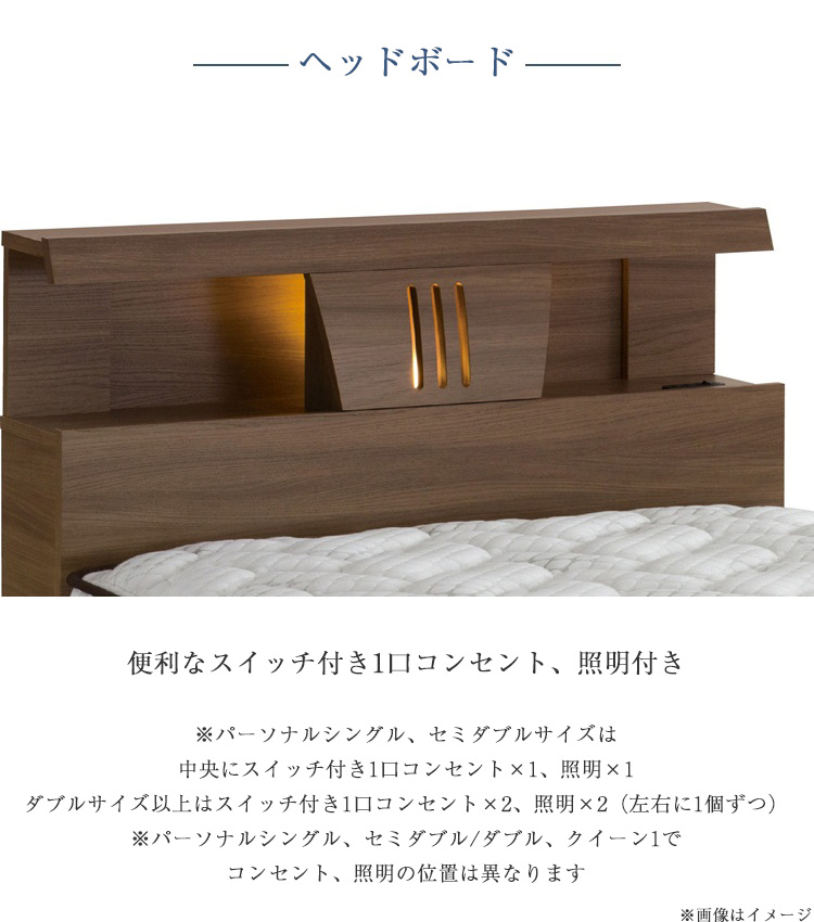 サータ ベッドフレーム ハリウッド4001 引き出し付き ヘッドボード